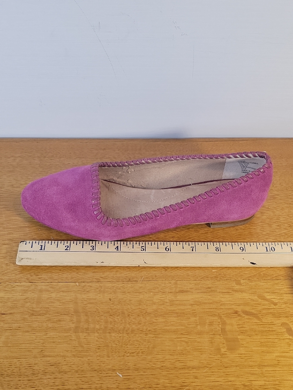 Lands' End Purple Suede Whipstitch Flats Womens Size 6½B - Picture 12 of 16